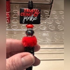 True Crime Junkie Handmade Pen